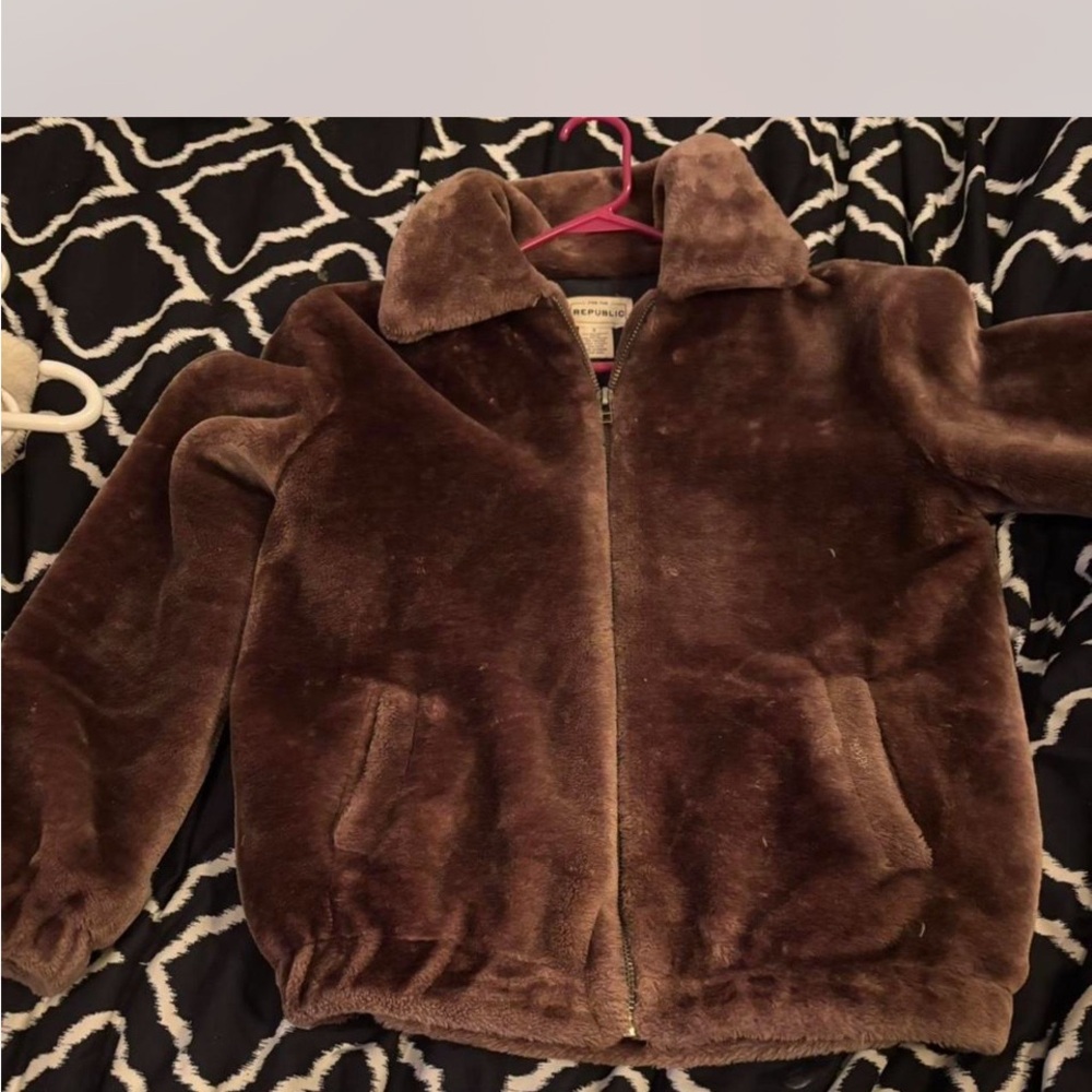 Brown Faux Fur Jacket